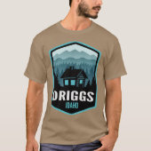 Driggs Idaho Berghütte Oversifiziert T-Shirt (Vorderseite)