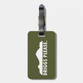 Driggs Idaho, bitte Gepäckanhänger (Rückseite vertikal)