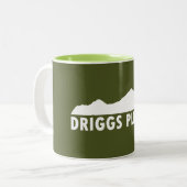 Driggs Idaho, bitte Zweifarbige Tasse (Vorderseite Links)