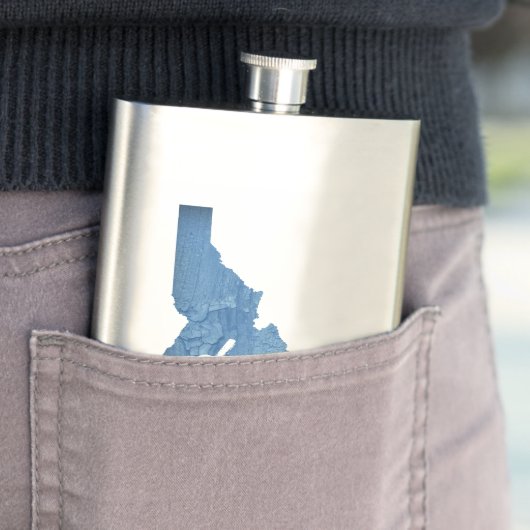 Driggs Idaho Wood Grain Flachmann (Beispiel)