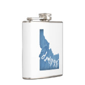 Driggs Idaho Wood Grain Flachmann (Rechts)