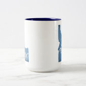 Driggs Idaho Wood Grain Zweifarbige Tasse (Mittel)