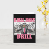 Drill Baby Drill American 2025 Trump Präsident USA Karte (Gelbe Blume)