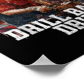 Drill Baby Drill American 2025 Trump Präsident USA Poster (Ecke)