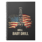 Drill Baby Drill American Trump Energy Economy Notizblock (Vorderseite)