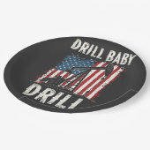 Drill Baby Drill American Trump Energy Economy Pappteller (Schrägansicht)