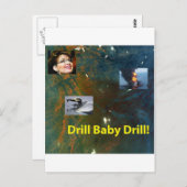 Drill Baby Drill Postkarte (Vorne/Hinten)