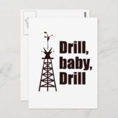 Drill Baby Drill Postkarte (Vorne/Hinten)