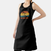Drill Baby Drill Retro Sunset Style Schürze (InSitu)