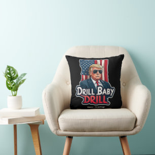 Drill Baby Drill Trump 2025 Amerikas Unabhängigkei Kissen