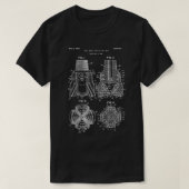Drill Bit Blueprint Petroleum Engineer Oilfield T-Shirt (Design vorne)
