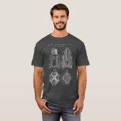 Drill-Bit- BlueprintPetroleum Engineer-T-Shirt T-Shirt (Vorne ganz)