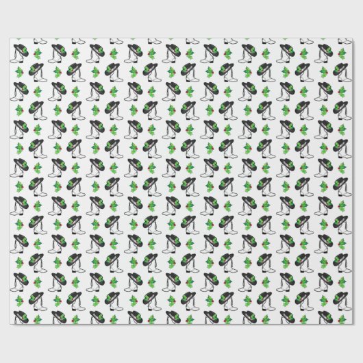 Drill Dance Team Weihnachtsboot und Hut Geschenkpapier (Flach)