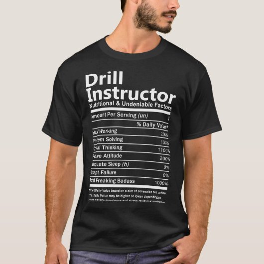 Drill Instructor T Shirt - Ernährung (Vorderseite)