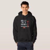 Drill it bis es quirt Funny Ice Fishing Hoodie (Vorne ganz)