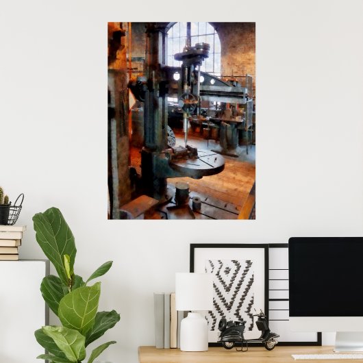 Drill Press Near Window Poster (Heimbüro)