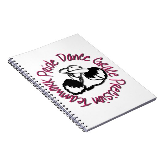 Drill Team - Dance Grace Precision Teamwork Prix Notizblock (Rechte Seite)