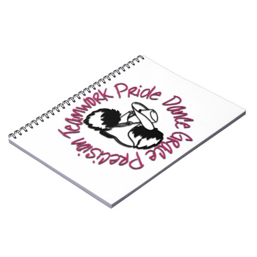 Drill Team - Dance Grace Precision Teamwork Prix Notizblock (Linke Seite)