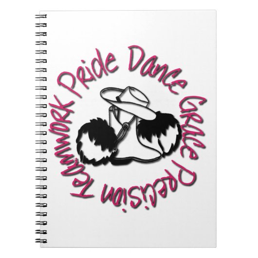 Drill Team - Dance Grace Precision Teamwork Prix Notizblock (Vorderseite)