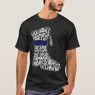 Drill Team Marching Band Word Cloud Art T - Shirt