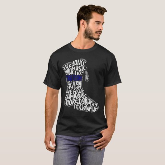 Drill Team Marching Band Word Cloud Art T - Shirt (Vorne ganz)