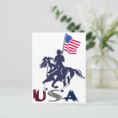Drill Team USA Paint Postkarte (Stehend Vorderseite)