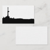 Drilling 2 Silhouette Business Card Visitenkarte (Vorne/Hinten)