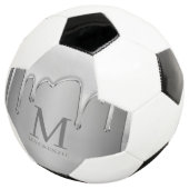 Drilling Chrome Metal Monogram Fußball (Dreiviertel)
