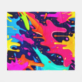 Drilling Color Chaos Fleecedecke (Vorderseite (Horizontal))