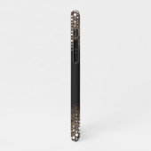 Drilling Glitzer Goldener Regen Personalisierter N iPhone Hülle (Linke Seite)