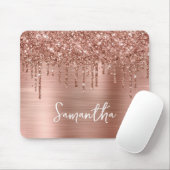 Drilling Glitzer Rose Gold Glam Mousepad (Mit Mouse)