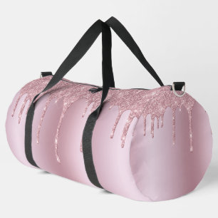 Drilling Glitzer Rose Gold Image Girly Duffle Bag