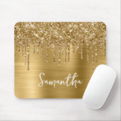 Drilling Gold Glitzer Glam Mousepad (Mit Mouse)