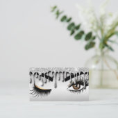 Drilling Gold Makeup artist Wink Eye Lashes Visitenkarte (Stehend Vorderseite)
