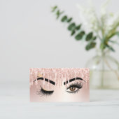 Drilling Gold Makeup artist Wink Eye Lashes Visitenkarte (Stehend Vorderseite)