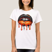 Drilling Halloween Lips T-Shirt (Vorderseite)