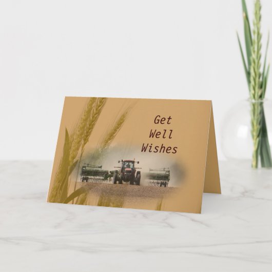 Drilling Kansas Wheat #3- customize any occasion Karte (Vorderseite)