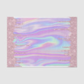 Drilling Metallic Rose Gold Glitzer & Iridescent Seidenpapier (Vorderseite)