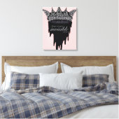 Drilling mit Text - v2 Leinwanddruck (Insitu (Schlafzimmer))