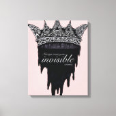 Drilling mit Text - v2 Leinwanddruck (Vorderseite)