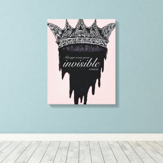 Drilling mit Text - v2 Leinwanddruck (Insitu (Holzboden))