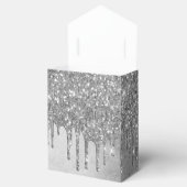 Drilling Silvery Glitzer | Platinum Imitats Metall Geschenkschachtel (Geöffnet)