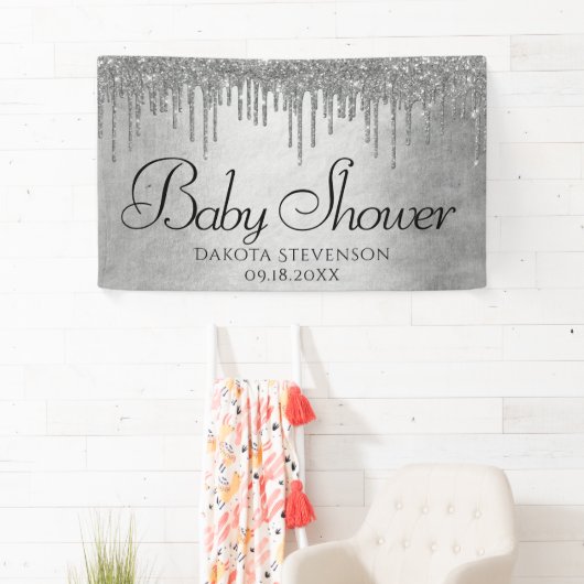 Drilling Silvery Glitzer | Platinum Sparkle Dusche Banner (Insitu)
