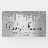 Drilling Silvery Glitzer | Platinum Sparkle Dusche Banner (Horizontal)