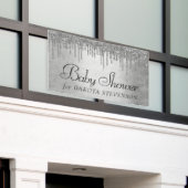 Drilling Silvery Glitzer | Platinum Sparkle Dusche Banner (Äußeres Gebäude)