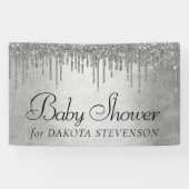 Drilling Silvery Glitzer | Platinum Sparkle Dusche Banner (Horizontal)