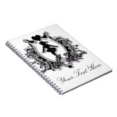 Drillteam-Mädchen in einem Herz-Rahmen Notizblock (Rechte Seite)