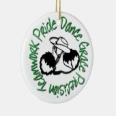 Drillteam - Tanz-Anmut-Präzisions-Teamwork-Stolz Keramik Ornament (Rechts)