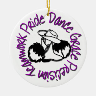 Drillteam - Tanz-Anmut-Präzisions-Teamwork-Stolz Keramikornament