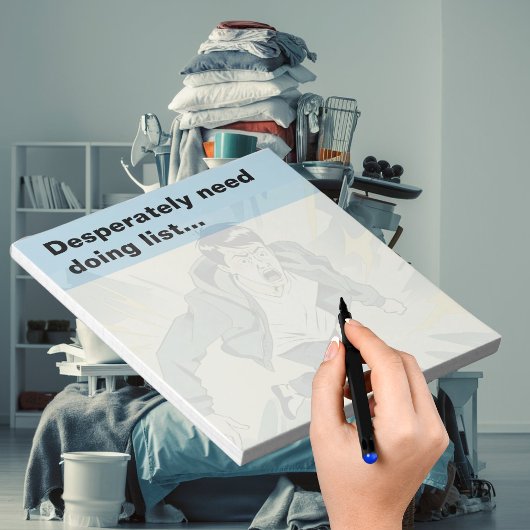 dringend benötigte Liste Notizblock